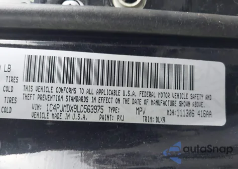 2020 Jeep Cherokee Limited 4X4 from USA, damaged, VIN 1C4PJMDX9LD563975